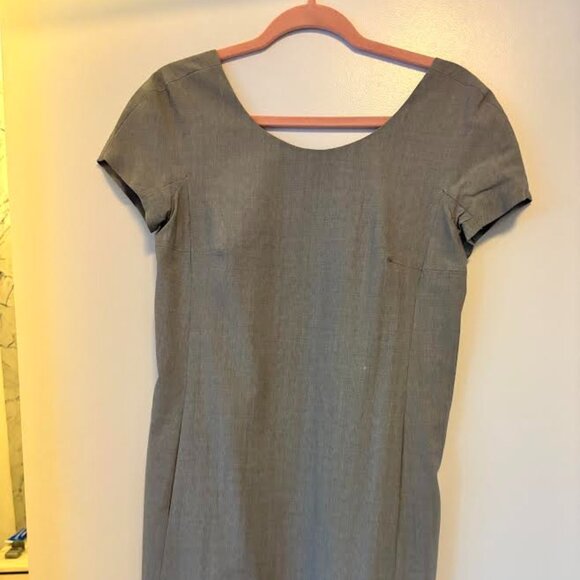 Theory Gray Shift Dress - Picture 1 of 3